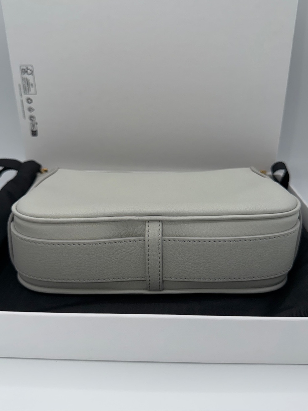 Celine Supple Calfskin Mini Romy Shoulder Bag Ivory Color - Picture 6 of 7